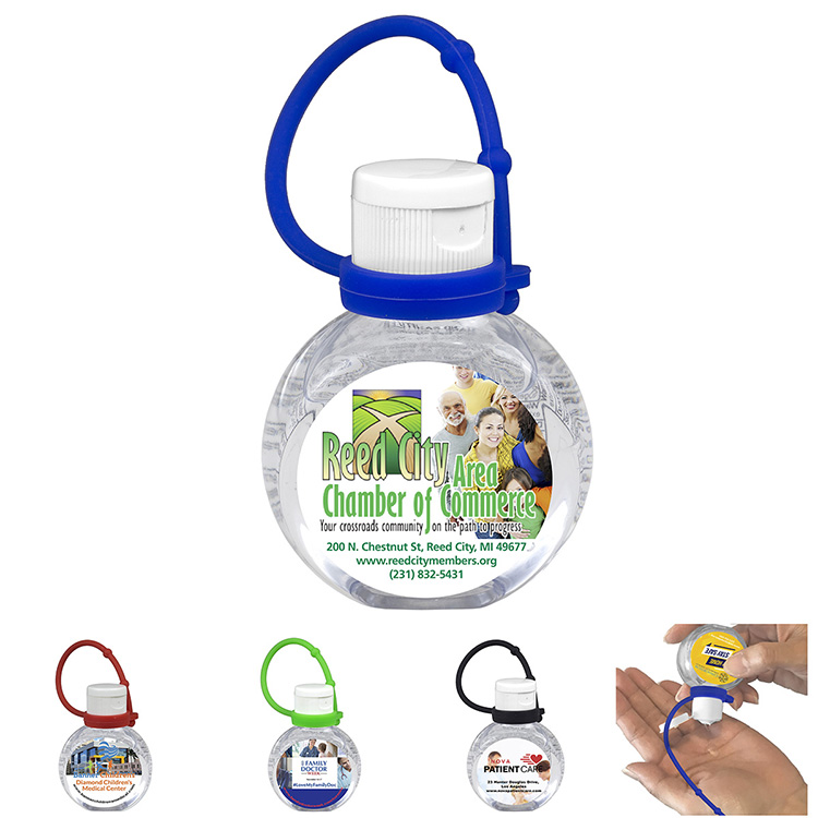 1 oz.Hand Sanitizer Antibacterial Gel with Adjustable Silicone Carry Strap - Full Color Imprint 1 oz.Hand Sanitizer Antibacterial Gel with Adjustable Silicone Carry Strap - Full Color Imprint